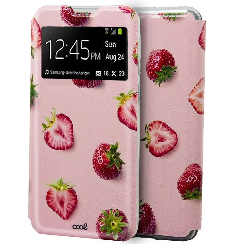Xiaomi Mi Note 10 Lite Flip Cover case strawberry drawings | Мобильные телефоны и аксессуары