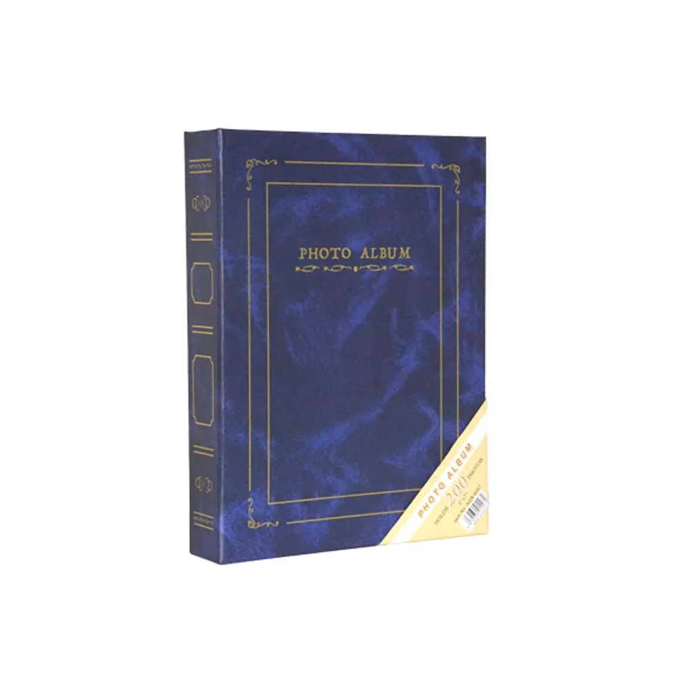 

Sara Ciltbezli Photo Album Blue Burgundy 13*18cm 5 x7inç 200 PCs Capacity Keepsake Storage Family Book