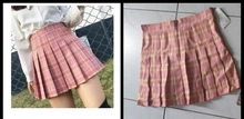 Falda estilo pijo plisada a cuadros para mujer, minifalda de verano, Escuela Japonesa, Kawaii