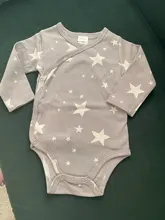 Honeyzone ropa para bebé (niño o niña) Unisex mono con estrella gris 0-12M New Born algodón manga corta bebé monos de bebe