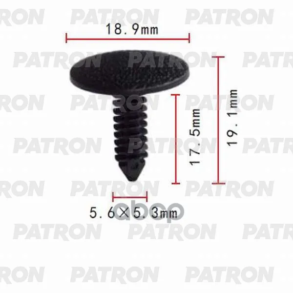 Клипса Пластмассовая Chrysler Gm Применяемость: Внутренняя Отделка PATRON арт. P37-0081 |