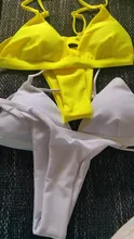 Conjunto de Bikini sólido de 9 colores, bañador Sexy de realce para mujer, traje de baño brasileño de cintura baja con cuello Halter, traje de baño de dos piezas 2021