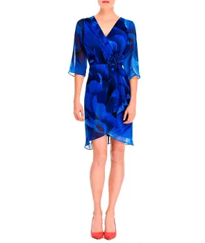 

Dress The Muse®Flower print Short Dresses for woman elegant short sleeve for partying be night