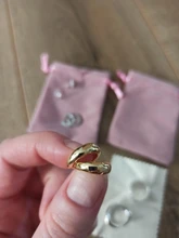 ANENJERY-pendientes de arco circular de Plata de Ley 925, joyería Retro Simple, regalo de San Valentín para pareja, S-E1373 al por mayor