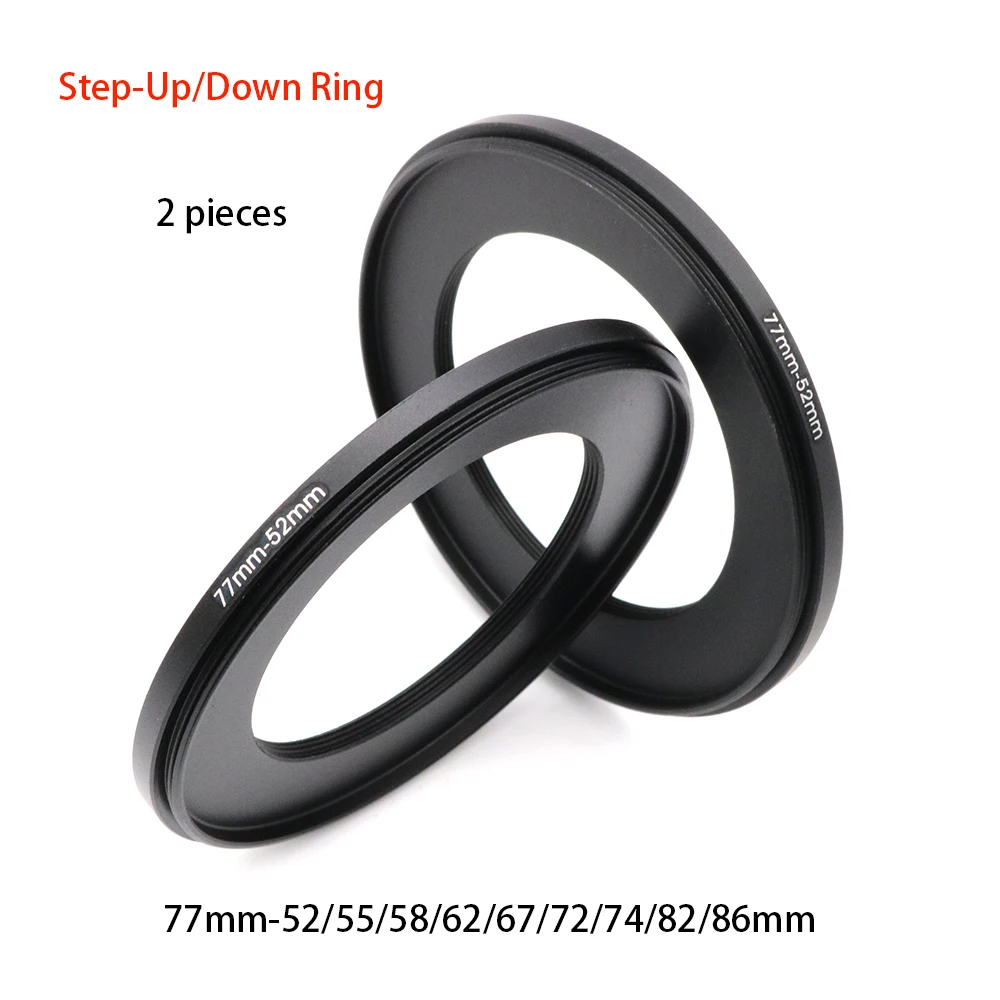 77 To 82 Step Up Ring Step Down Filter Ring Adapter Metal Lens