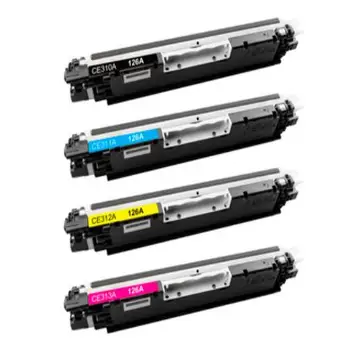 

Compatible Toner clover hp laserjet cp1025 multipack black/yellow/cyan/magenta 151183-CE310A/CE311A/CE313A/CE312A
