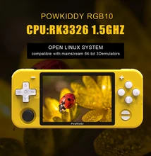 

POWKIDDY RGB10 PRO MAX Retro Open Source System Handheld Game Console RK3326 RGB10MAX IPS Screen 3D Rocker Children's Gift