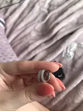 ANENJERY 925 de plata esterlina Simple circón de una sola fila pendientes para las mujeres brincos oorbellen pendientes de botón pendientes S-E14