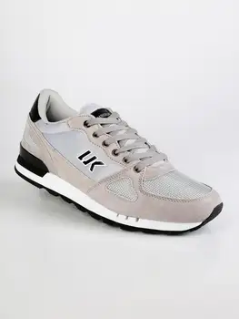 

Lumberjack Sneakers in leather and fabric-gray