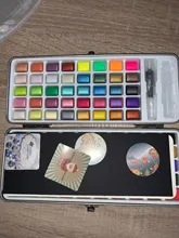 SeamiArt-Juego de acuarela con purpurina, 72/90 colores, suministros de pintura de arte