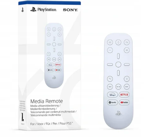 Telecomando Originale Sony Media Remote Controller Per Ps5 White Controller Access Disney, Netflix, Spotify E Youtube