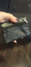 Tarjetero suave para hombre y mujer, Cartera de cuero con cremallera, para regalo, nuevo, fácil de llevar