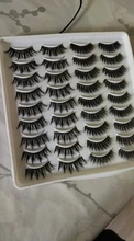 HBZGTLAD 2-20 pares 3D de visón pestañas falsas hecho a mano Wispy largo esponjosa pestañas falsas de ojos Natural extensión Kit de maquillaje Cilios