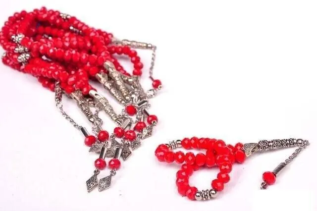 

AWESOME Crystal Rosary 33 of 10 (Deck) Red- 8mm in diameter