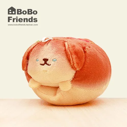 Японский Шиба ину собака плюшевая кукла Тост Хлеб Моделирование Творческий плюшевый маленький кулон моделирование торт для девочек - Цвет: Оранжевый