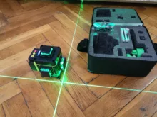 HILDA-Nivel láser, herramienta de nivelación de 12/16 líneas, 3/4D, nivelado automático, 360 Cruz Horizontal y Vertical, láser verde de gran potencia