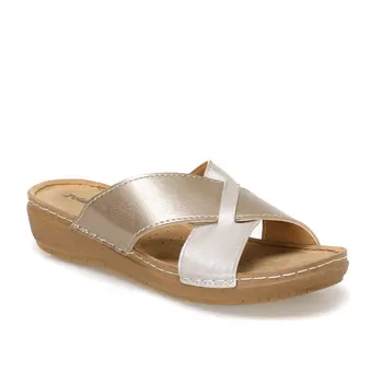 

FLO 91.150902.Z Gold Women 'S Slippers Polaris