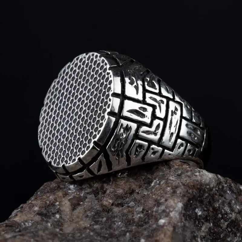 

Sterling Silver Men Cukur Sequence Ring Yamac Kocovali Ring Çukur Sequence Ring Yamaç Koçovali Ring Silver Made In Turkey