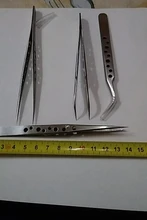 Hand-Tools-Sets Forceps Industrial-Tweezers Phone-Repair Anti-Static Curved Stainless