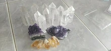 Cristal Natural de citrino Point, cristales de cuarzo crudo Natural, Mineral de roca espécimen, adornos de piedra curativa de energía, decoración del hogar