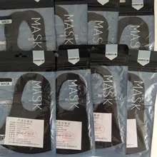 Mascarilla facial de algodón lavable, 1/2/4/8/16 Uds., a la moda, antipolvo, negra/gris/rosa