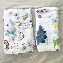 Kangobaby 2 unids/set 70% de bambú + 30% de algodón suave bebé Swaddle secreto de bebé de algodón muselina mantas recién nacido 100% de colcha de muselina