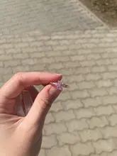 Anillos de Compromiso con diseño de Pata de Gato para mujer, anillos elegantes de circonia cúbica rosa para mujer, joyería de boda para mujer