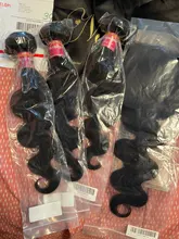 Nadula pelo Hd Cierre de encaje brasileño de la onda del cuerpo de mechones con cierre 4x4 Cierre de encaje brasileño extensiones de pelo ondulado mechones con cierre