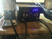Estación de soldadura Digital LED 2 en 1, 800W, pistola de aire caliente, Estación de Reparación soldador eléctrico para teléfono, PCB, IC, SMD, BGA