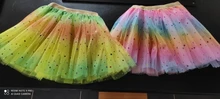 Faldas de tutú con estampado de estrellas para niñas y mujeres, faldas de Princesa con degradado para fiesta de baile y Ballet