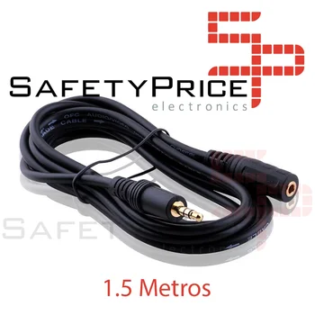 

AUDIO extension CABLE JACK 3,5mm (male-female) headphone 1,5m