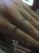 Anillo para mujeres de moda moderno, anillo de compromiso de circonita de cristal AAA blanca, regalo de joyería de boda, 2020