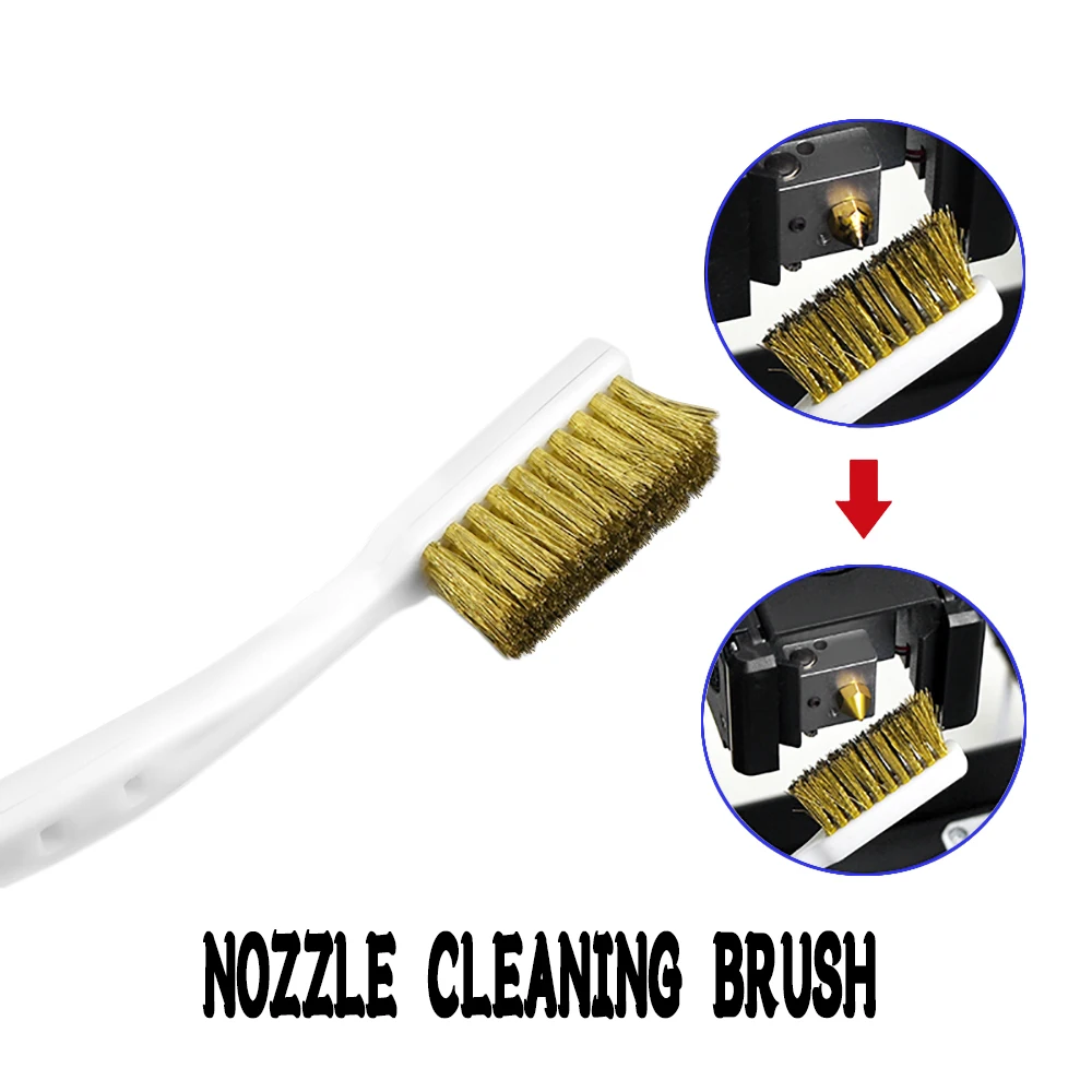 3d Printer Cleaner Tool Copper Wire Toothbrush Copper Brush Handle For ...