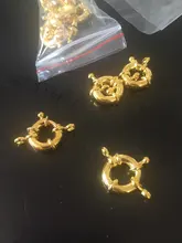 Necklace Clasp Jewelry-Accessories DIY Clavicle Round Gold 10PCS 11mm13mm