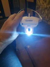 Gafas de aumento con luz LED y soporte para la cabeza, lupa de lectura manos libres para joyería, lupa artesanal