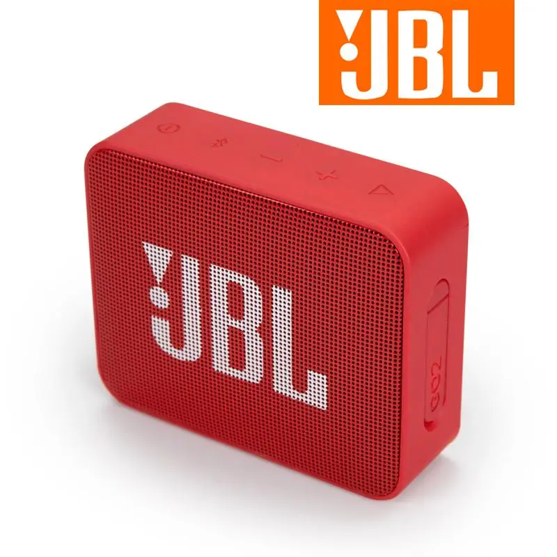 JBL GO 2 Bluetooth портативный динамик 5 часов микрофон беспроводной бумбокс музыка 3D объемный открытый для компьютера смартфон громкий динамик - Цвет: Красный