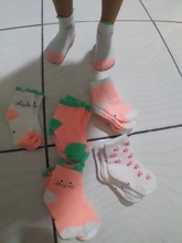 Calcetines de punto de algodón suave con dibujos de gato para bebé, 5 par/lote, primavera y otoño