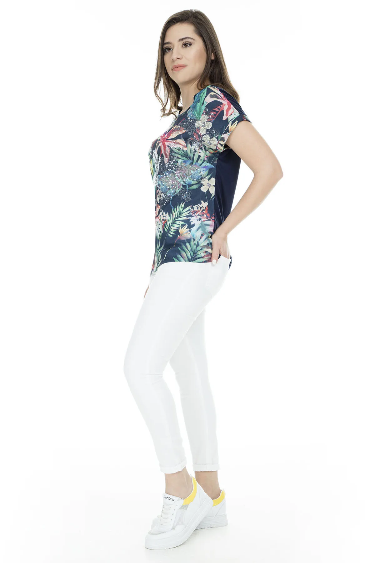 Модные друзья Футболка женская футболка shirirt 9Y1779