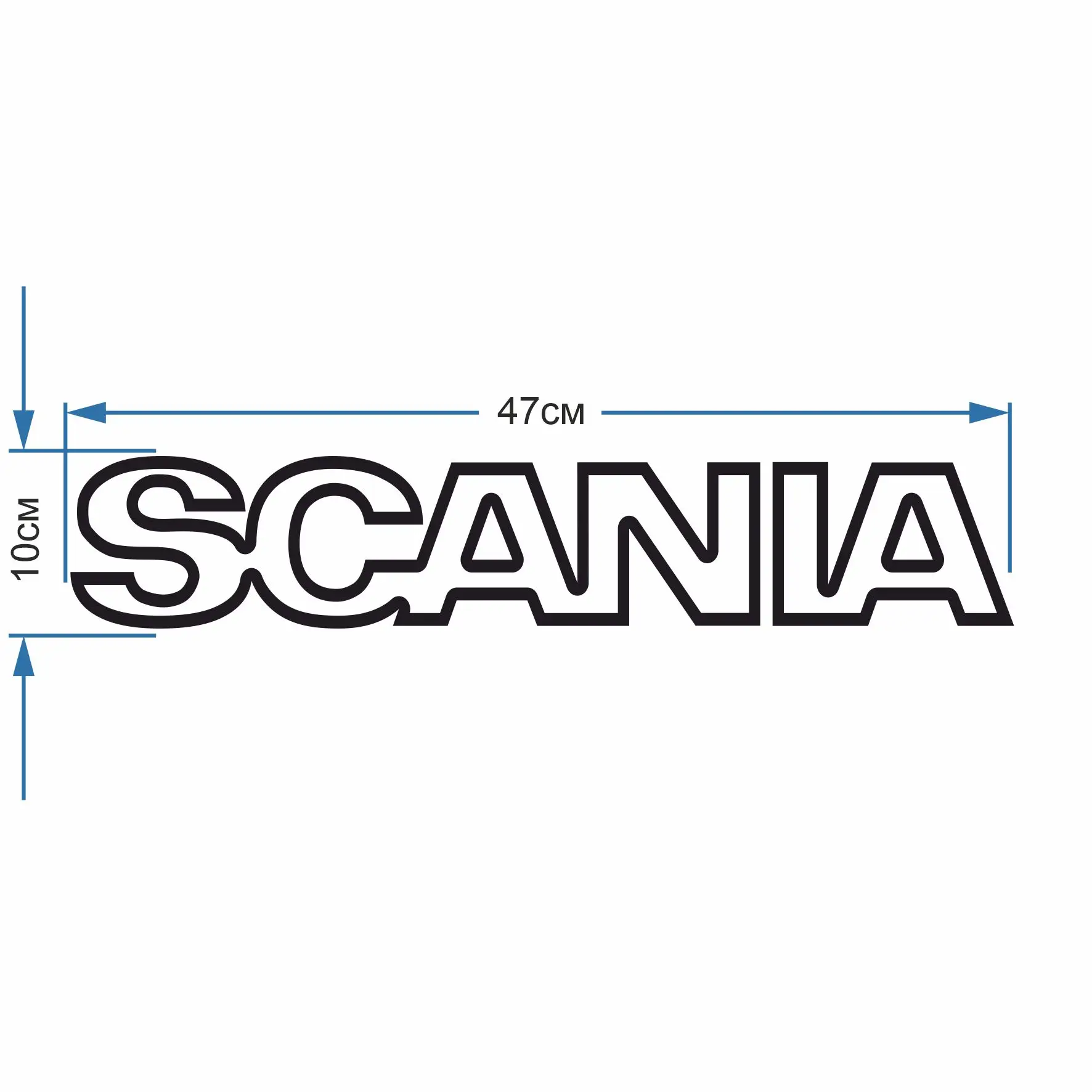 Sticker for Scania truck (window), set 2 pcs. On different sides of the  machine, для грузовых авто, скания, на окна комплект наклеек - AliExpress