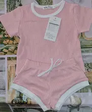 Vestido para niña recién nacida de 0 a 2 años, conjunto de ropa para niña pequeña, Tops de algodón y pantalones cortos, trajes de 2 uds.