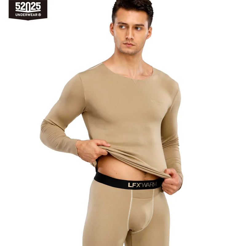 52025 Men Thermal Underwear with Merino Wool Seamless Elegant Stylish Fashionable Soft Comfortable Long Johns Warm Thermals mens long johns set Long Johns