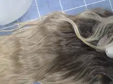 GEMMA-pelucas de cabello largo ondulado para mujeres negras, pelo sintético de parte media, para fiesta diaria, Cosplay, resistente al calor
