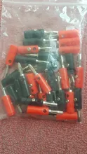 30 Uds Banana macho rojo + negro 4mm de Audio de Cable de altavoz Cable de tipo tornillo conector Banana
