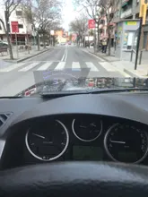 Vjoycar-pantalla frontal para coche OBDII EUOBD, proyector de parabrisas de 5,5 , pantalla HUD, recordatorio de cambio de temperatura de agua, V41 RPM KM/H, MPH