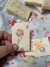 El Sr. De papel 30 unids/caja 8 diseños Ins estilo de flores y hierba serie creativo mensaje cuenta mano Deco DIY caja de cerillas, Material de papel