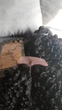 Mágico Pelo Rizado Afro tejido de pelo sintético 16-20 pulgadas 7 unids/lote mechones con cierre encaje africano extensores de cabello para mujer