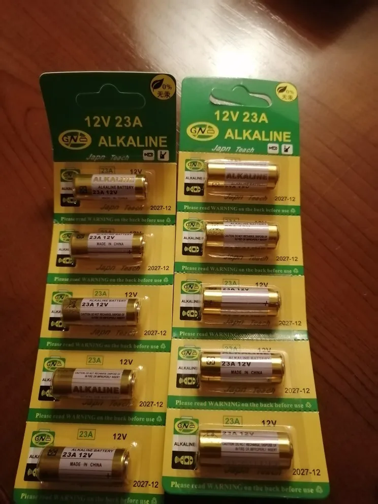 10PCS 27A 12V dry alkaline battery 27AE 27MN A27 for doorbell,car