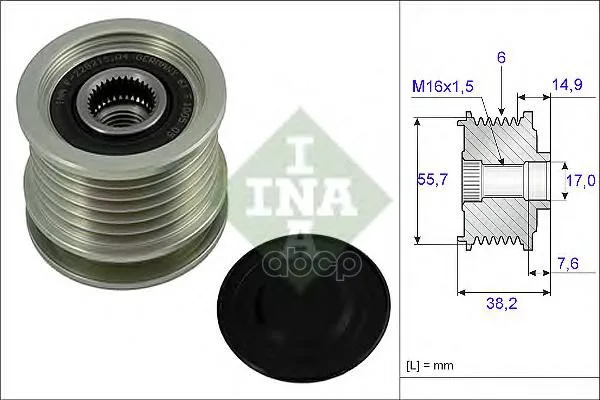Шкив Генератора Ina 535001310 Ina арт. 535001310