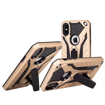 

Stand case Silicone with Armor for Samsung Galaxy A40 Gold