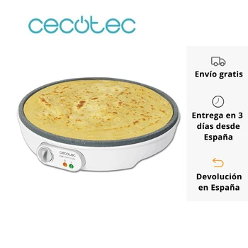 

Cecotec Crepera Fun Crepestone Adjustable Thermostat 30.5 cm Diameter Spreader Roller and Spatula included 1000 W